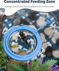 Pawfly Fish Feeding Ring for Aquarium, Feeding Ring with Suction Cup, Small Round Fish Feeder Ring Circle Floating Food 