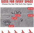 MUDGUARD MAT® Dog Door Mat with Paw Design for Muddy Paws, Super Absorbent Microfiber, Non-Slip Indoor Mat, Quick-Dry Ch