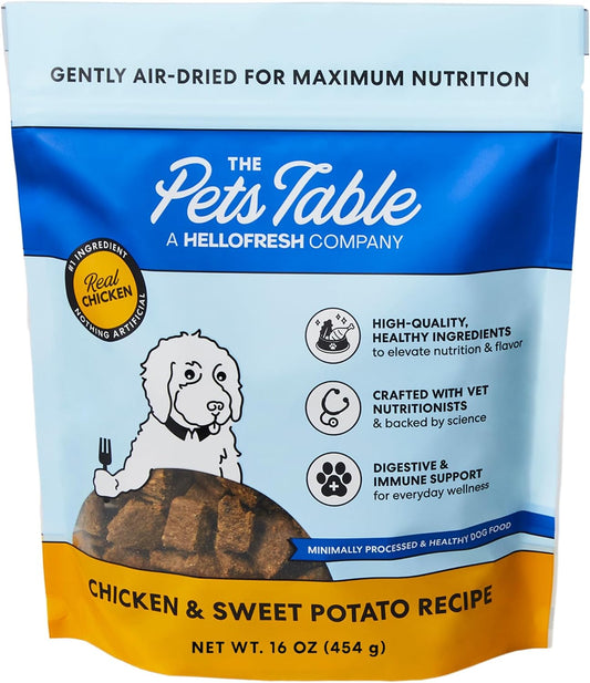 The Pets Table Chicken & Sweet Potato Air Dried Dog Food, 1 lb / 16 oz Bag