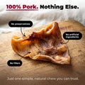 Best Pet Supplies GigaBite Whole Pig Ears for Dogs - All-Natural Slow-Roasted Chews that Clean Teeth and Satisfy Aggressive Chewers - 22 Pack for Large Dogs