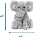 Calming Plush Squeaky Dog Toy, Coconut Scent, Elephant, Small, 8"