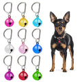 Aphrordity 9 Pcs Dog & Cat Bells Charm Bells, D-Ring (0.57 Inch) Shiny Cat Bells, Small Bell for Dog Collar, No Burrs, Safe & Durable, Anti-Lost Bell for Dogs & Cats