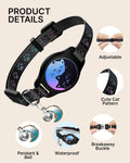 AirTag Cat Collar Breakaway, 2 Pack Cat Collar with Apple AirTag Holder