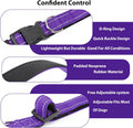 PenSeepet Reflective Dog Collar Padded with Soft Neoprene Breathable Quick Release Basic Dog Collars for Medium Dogs Purple Girl