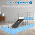 2-Story Guinea Pig Cages with Tarp, Large C&C Loft Cage for Rabbit Bunny Puppy Small Animal Indoor Dog Playpen Pet Exerc
