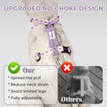 Sovarin Cat Harness and Leash Set - White Lightweight Soft Kitten Harness Escape Proof, Adjustable Travel Pet Harness for Walking，Easy Control Comfortable Outdoor (White, One Size Fits All)