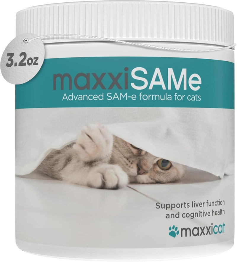 maxxipaws maxxiSAMe SAM-e for Cats, Liver & Cognitive Support Powder 3.2 oz