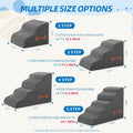 Dog Stairs 4 Steps for Small Dogs and Cats to Get on High Beds, Couch or Car, Pets Can Climb, Sit, Lie Down or Perch to 