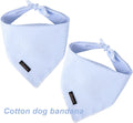ARING PET Summer Dog Bandana-Cute Blue Dog Bandanas, Comfortable Pet Scarf Dogs Triangle Bibs for Small to Large Boy Gir