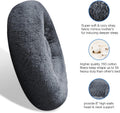 SAVFOX 23 inches Calming Donut Dog Bed - 3X Durable Plush Faux Fur, Machine Washable & Non-Slip, Fits up to 25 lbs