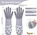 Long Sleeve Dog & Cat Washing Gloves, Pet Bathing Grooming Tool