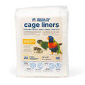 Prevue Pet Products Disposable Cage Liners for Birds and Small Animals - Cage Accessories for Parrot, Parakeet, Conure, Cockatiel, Hamster, Guinea Pig, & Mouse Enclosures - 20 White Liners