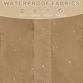 ADINIKIA Dog Raincoat,Waterproof Rain Jacket with Removable Hood,Khaki