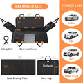 Sixheels Dog Car Seat Cover Back Seats Protector, Backseat Extender Hard Bottom Rear Seat Pet Cover for Dogs, Waterproof Carseat Covers Dog Hammock Travel Accessories for Car,SUV,Truck