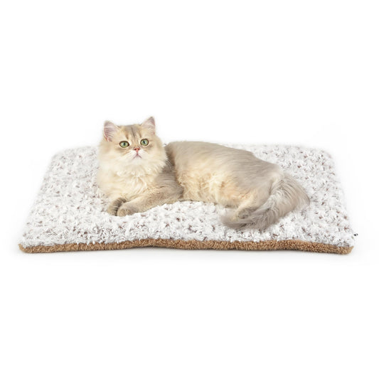 Self Warming Cat Bed, 24" x 18" Self Heating Pet Pad, Double Sided Heated Dog Mat Thermal Blanket, Soft Thermal Pet Cushion for Large Kittens Small Puppy