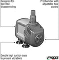 SICCE Syncra Silent 1.0 Multifunction 251 GPH Submersible Water Pump | Italian Made 16W Ultra Quiet Durable Aquarium Fis