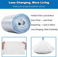 40 Count Cat Litter Box Bags|27.2" x 13"for Automatic Cat Litter Box