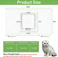 Cat Door for Window, Fits 18"-28" Width Window, Cat Window Door with 4 Locking Modes, Pet Friendly Window Cat Door Insert, Magnetic Closure, Weatherproof, Easy Installation, Clear Plexiglass