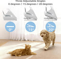 Adjustable Stand for Automatic Microchip Cat Pet Feeder, 0-20° Adjustable Angle, Reduces Joint Fatigue and Promotes Bett