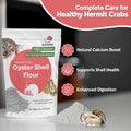 Hermit Crab Supplement Bundle – Greensand, Oyster Shell Powder and Worm Castings – Molting Support, Natural Calcium, Min