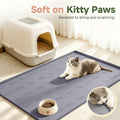 Songrey Silicone Cat Litter Mat 34" x 22", Large Litter Trapping Mat