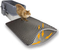 Cat Litter Mat, 30" x 22" Extra-Large, Double-Layer Honeycomb Litter Mat