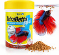 TetraBetta PLUS Floating Mini Pellets, Fish Food With Natural Color Enhancer, 1.2 ounces