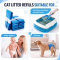 Dunzoom 50 Pack Cat Litter Refill Bags Bulk Universal 500ft in Total