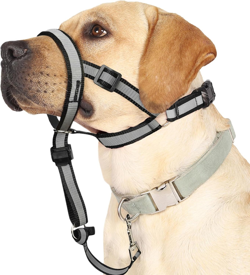 BARKLESS Reflective Head Collar, No Pull Collar for Small Medium Dogs