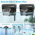 Large Hang on Back Aquarium Filter w/ U-V Light for 40-150 Gallon Fish Tank