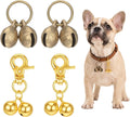 4 Pcs Copper Bell for Dog Collar, Cat Bell with Snap Clips