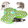 FUGODIWI Interactive Cat Toys for Indoor Cats & Kittens - Automatic Hide & Seek Toy with Feather Tail,Squeaky Mouse Sounds, Motion Activated,USB Rechargeable Boredom Relief & Self Play Enrichment Game