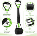31inch Large Pooper Scooper for Dogs with Long Handle, Sturdy & Durable, Not Easy to Break, Lightweight & Easy to Use, E