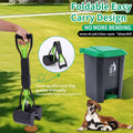 Pooper Scooper 2 Pack with 20 Litre Step Dog Poop Trash Can, 28" Long Handle Dog Poop Scoopers for Large Small Dogs Heav