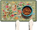 Absorbent Pet Dog Bowl Mat for Food and Water, Pet Cat Food Feeding Mat with Non Slip Rubber Backing, Dog Food Mats for 