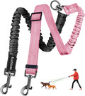 Double Dog Leash - 360°Swivel Tangle Free Splitter Attachment, 2 Dogs Multi-Functional Leashes, Dual Rope for Outdoor Wa