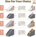 Woochpet 3-Step Dog Stairs, 23.6" Foam Pet Steps for High Beds & Couches