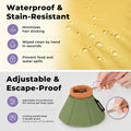 Cat Cone Collar Soft - Adjustable Recovery Collar for Cats & Small Dogs,Cute Waterproof E-Colar to Stop Licking & Scratc