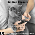 3PCS Cat Grooming Supplies, Cat Brush & Nail Clipper/Trimmer & Flea Comb for Shedding Indoor Cats Essentials Stuff Accessories (Black Grey)