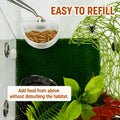 3 PCS Jumping Spider Feeding Dish, Tiny Food Dishes Water Dish for Jumping Spider, Tarantula and Other Small Pets, Half 