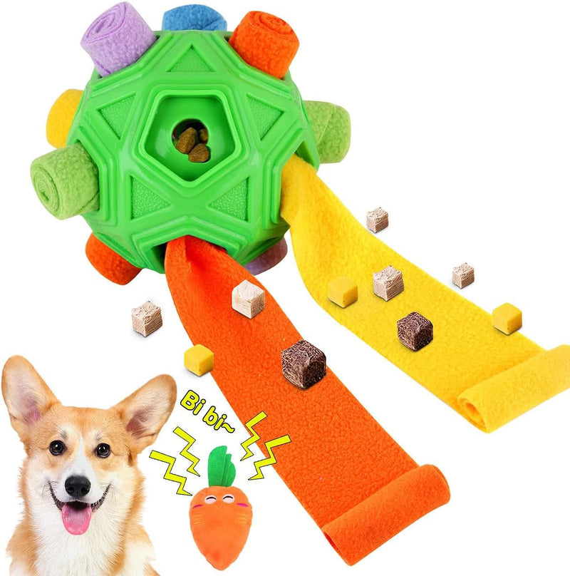 Dog Snuffle Ball-Interactive Puzzle Dog Toys Encourage Natural Foraging Skills Slow Feeder for Training and Stress Relie