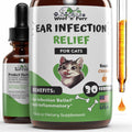 Natural Cat Ear Infection Treatment - Ear Infection Treatment for Cats - for Oral Use - May Help to Reduce Redness, Irritation, Itching & Much More - Cat Immune Support - 1 fl oz - Chicken Flavor