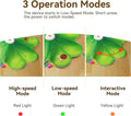 FEELNEEDY Rechargeable Cat Toys, 2 in 1 Hide and Seek Game Interactive Cat Toy, Movable LED Red Dot, Moving Concealed Feathers, Durable Exercise Toys for Indoor Cats, Bored Adult Cats Wand Toy