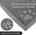 Andalus Small Cat Litter Mat, Pack of 1 - Waterproof, Non-Slip & Easy to Clean Cat Litter Box Mat for Extra Efficient Pe
