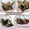 EAEDMY Ferret Rat Hammock Tunnel Toys Cage Accessories, Guinea Pig Hideout Tunnel, Warm Bed for Rat Ferret Guinea Pig Sl
