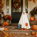 Halloween Porch Goose Outfit for 23 Inch Statue, 3 Pcs Ghost Costume Decor