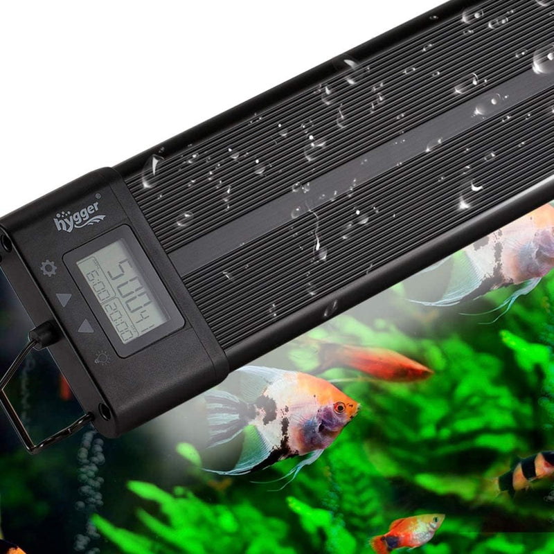 hygger Aquarium Programmable LED Light, for 48~55in Long Full Spectrum Plant Fish Tank Light with LCD Setting Display, 7