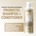 Aurapaws Probiotic Dog Shampoo and Conditioner Set for Sensitive Skin, Itchy Skin Relief, Deodorizing Dog Shampoo, Smelly & Moisturizes for All Breeds & Puppies, Vanilla Sandalwood, 17 oz(Pack of 2)