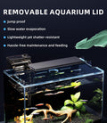 5 Gallon Fish Tank Aquarium Starter Kit with Filter Light Lid Rimless Glass