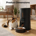 NEWBULIG Automatic Cat Feeder 2.4G WiFi Timed 4L Small Dog Food Dispenser